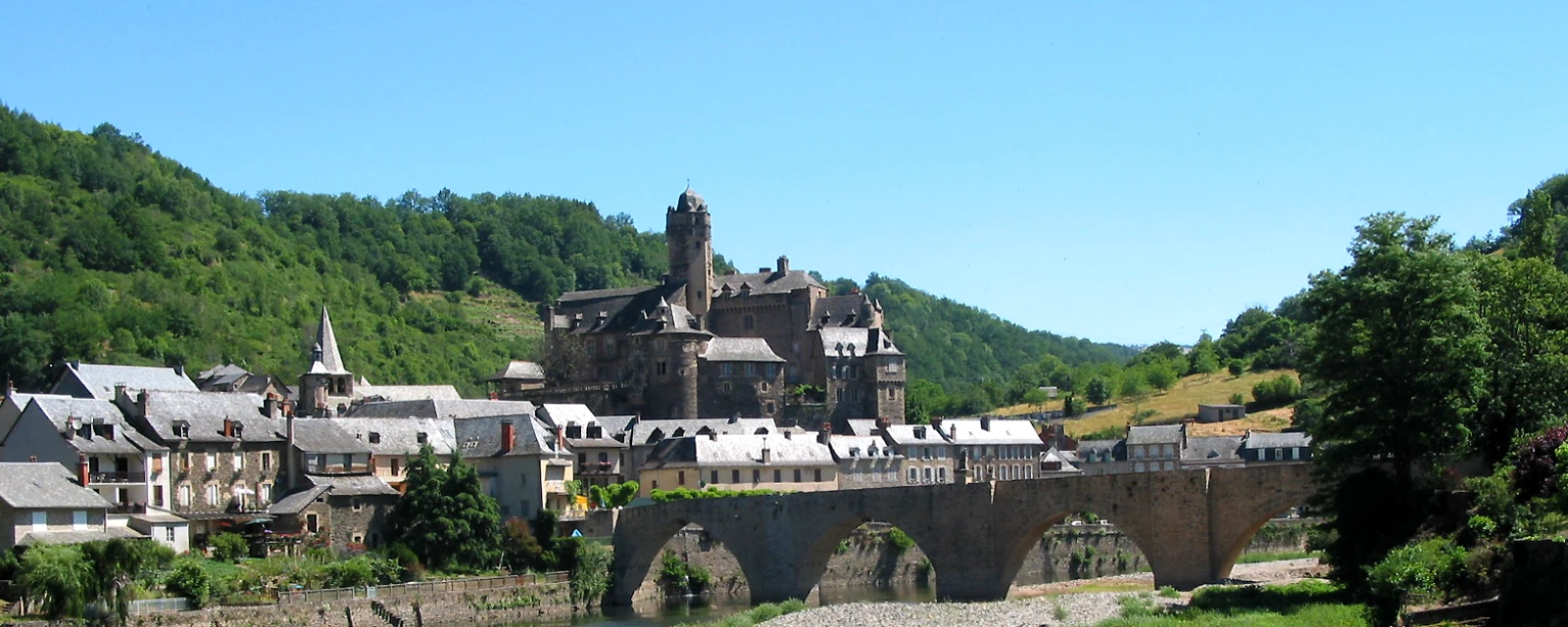 Vue de Estaing, Aveyron