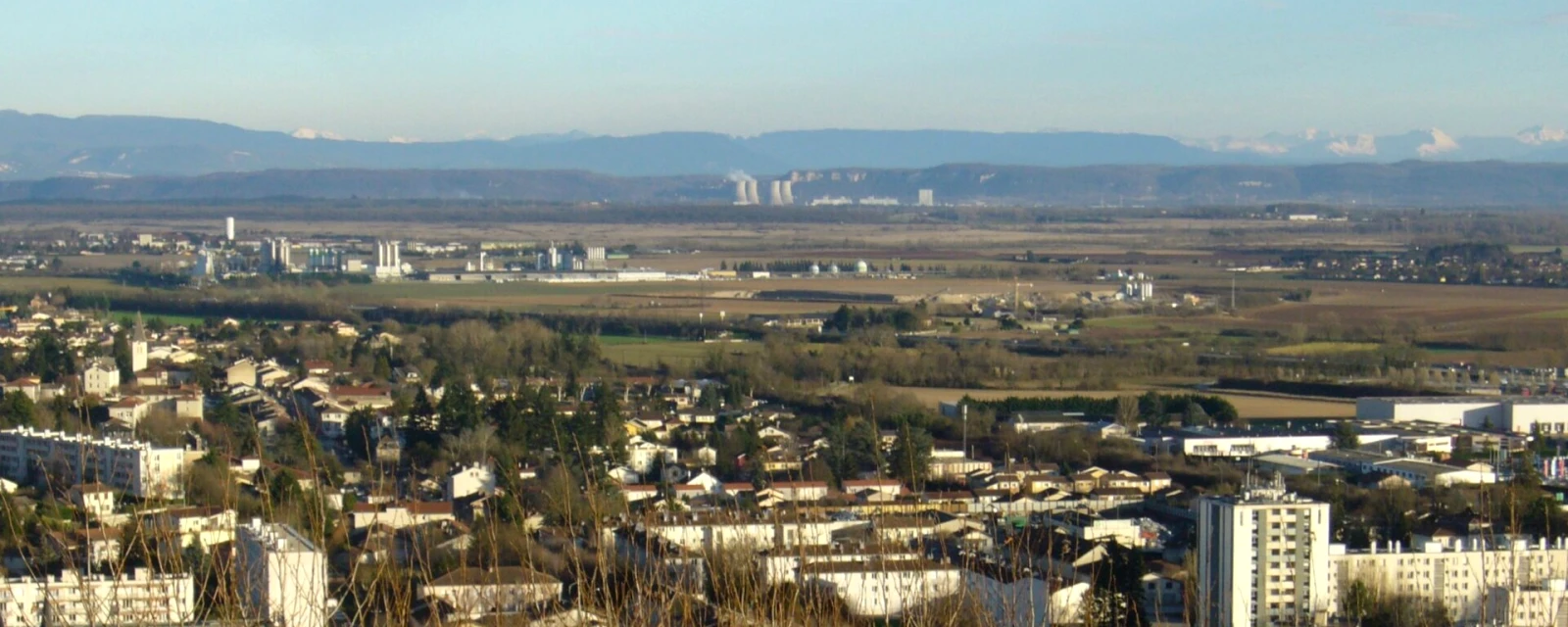 Vue de Montluel, Ain
