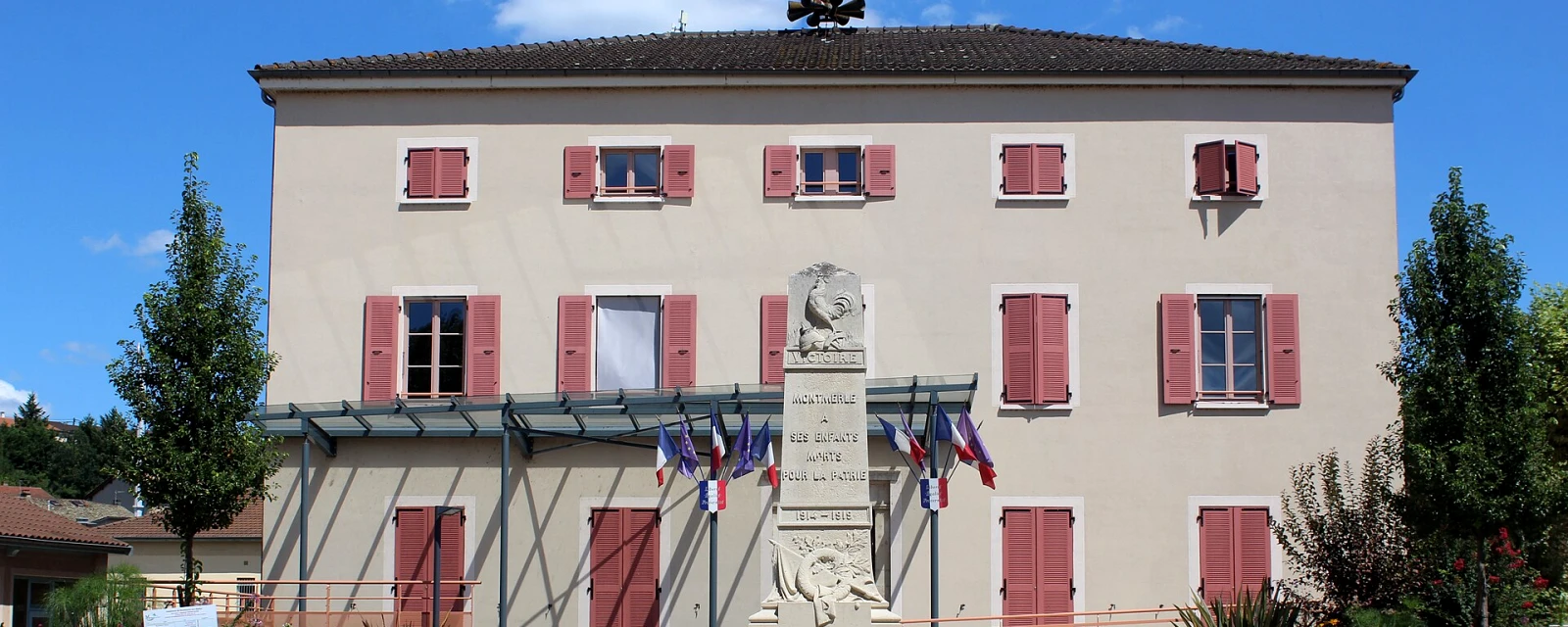 Vue de Montmerle-sur-Saône, Ain