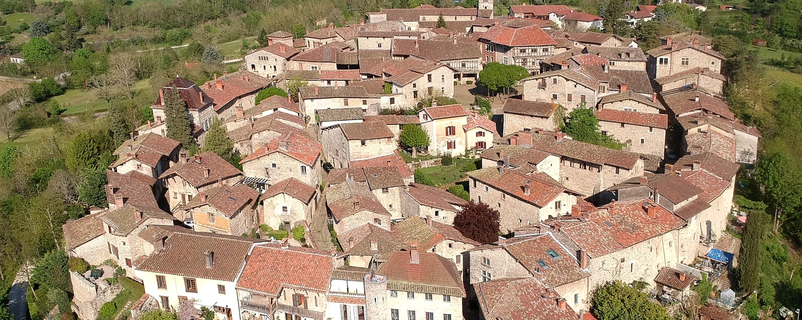 Vue de Pérouges, Ain
