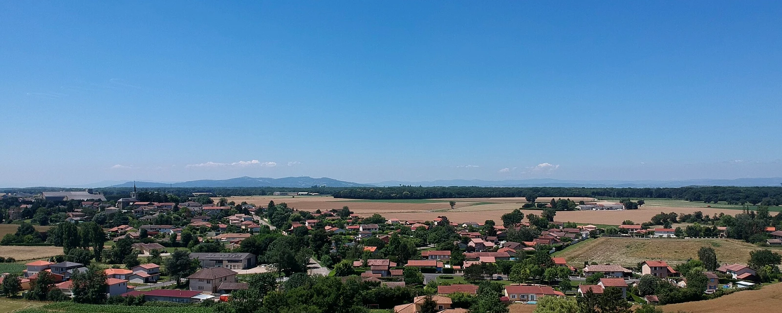 Vue de Saint-André-de-Corcy, Ain