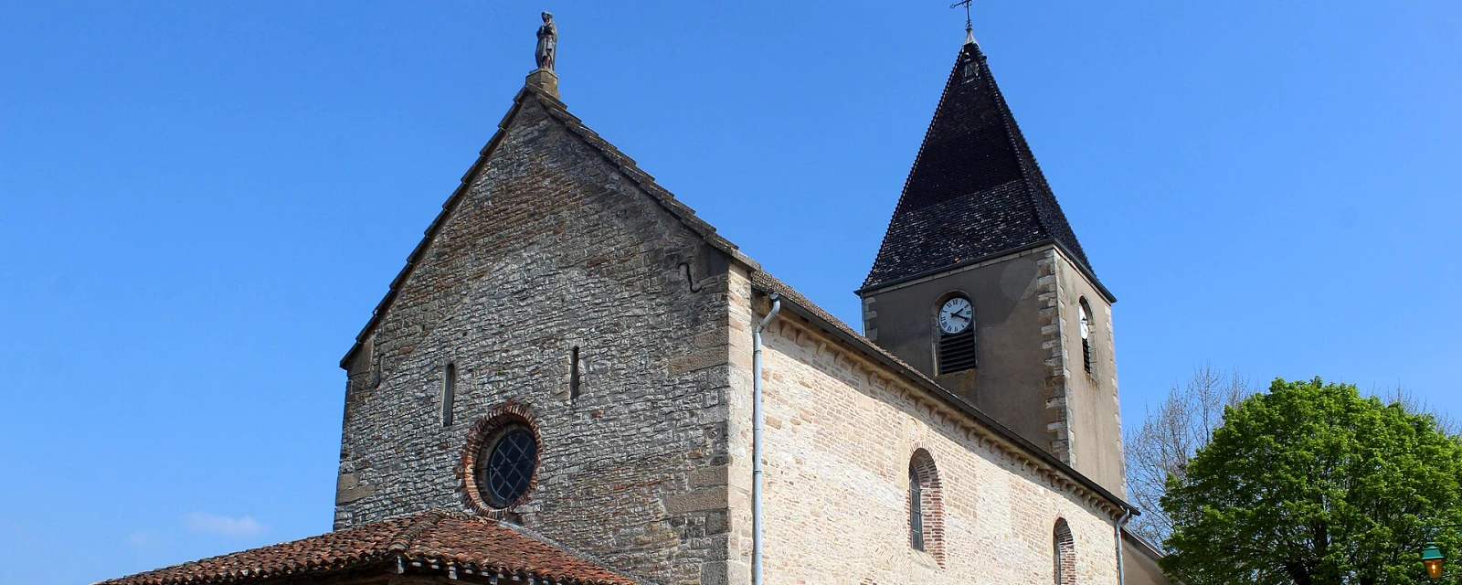 Vue de Saint-Jean-sur-Reyssouze, Ain