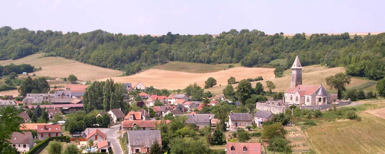 Vue de Braye-en-Laonnois, Aisne
