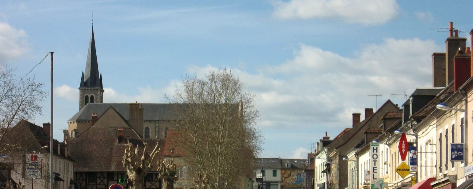 Vue de Dompierre-sur-Besbre, Allier