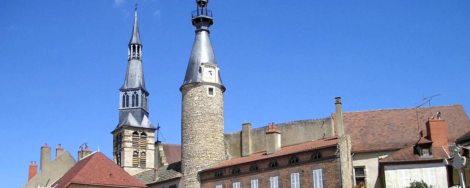 Vue de Saint-Pourçain-sur-Sioule, Allier