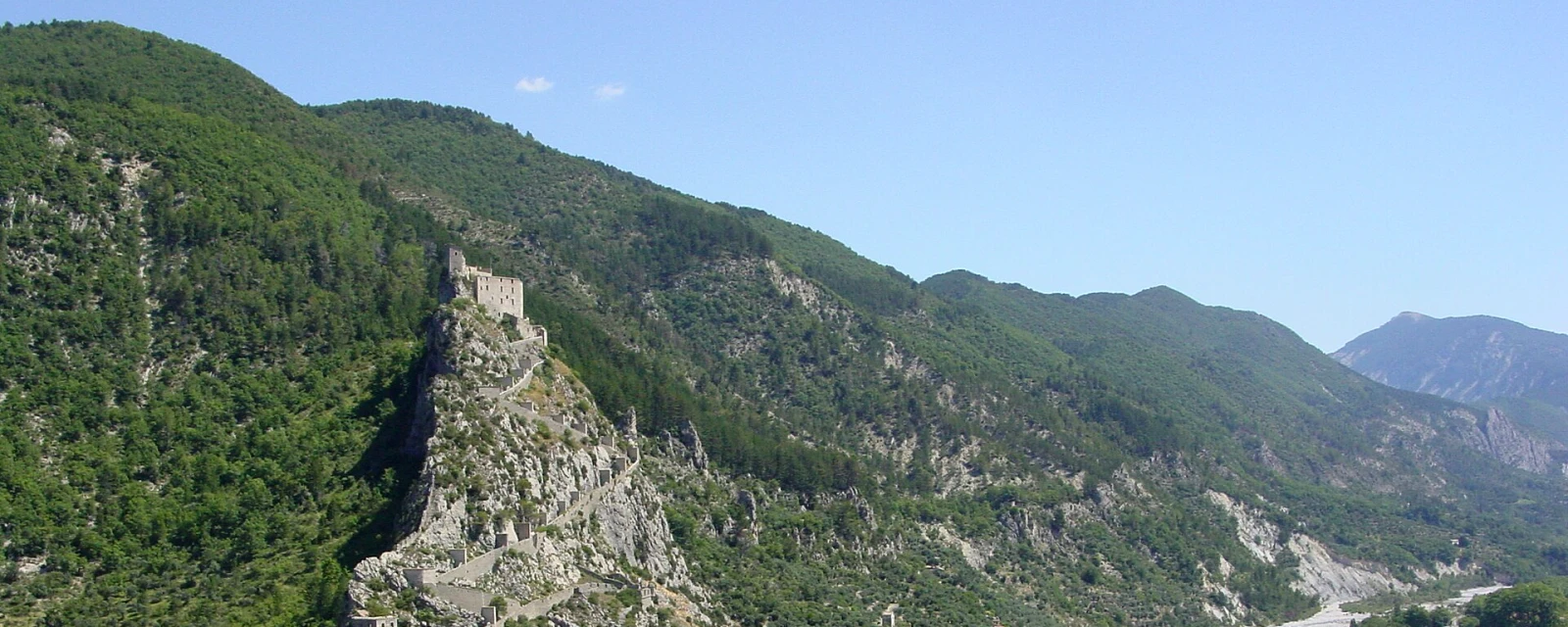 Vue de Entrevaux, Alpes-de-Haute-Provence