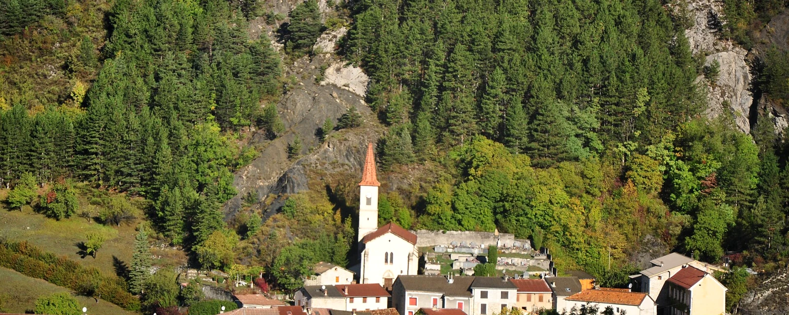 Vue de Prads-Haute-Bléone, Alpes-de-Haute-Provence