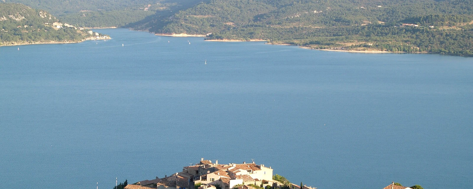 Vue de Sainte-Croix-du-Verdon, Alpes-de-Haute-Provence