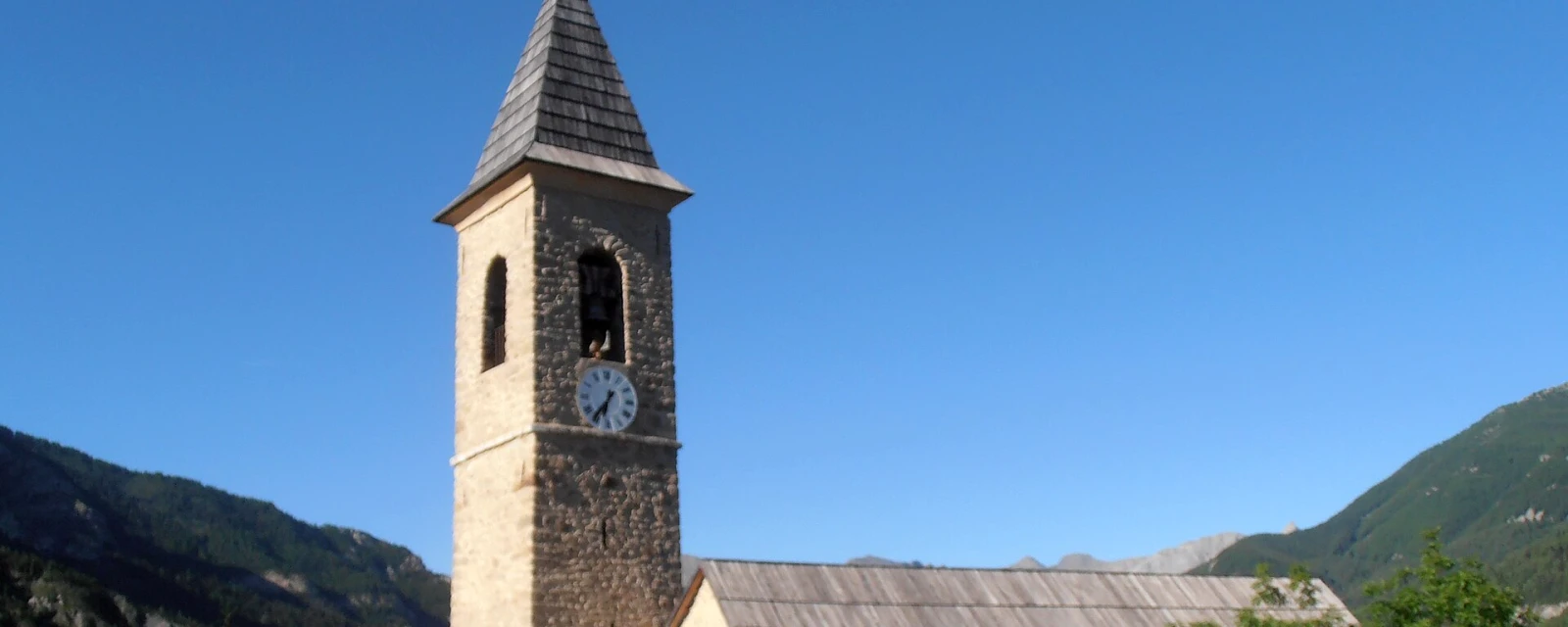 Vue de Villars-Colmars, Alpes-de-Haute-Provence