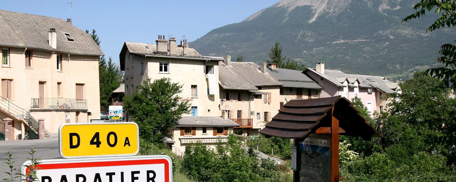 Vue de Baratier, Hautes-Alpes