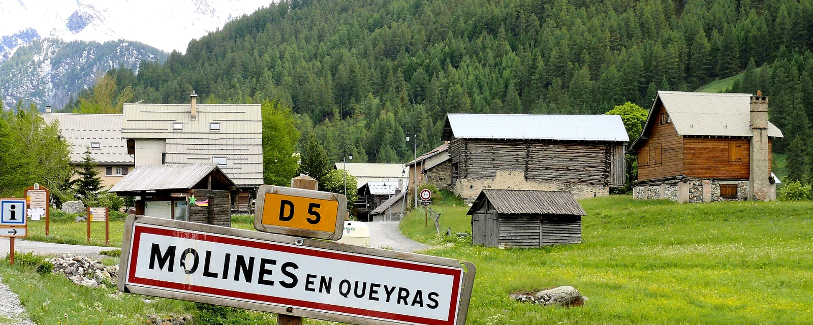 Vue de Molines-en-Queyras, Hautes-Alpes