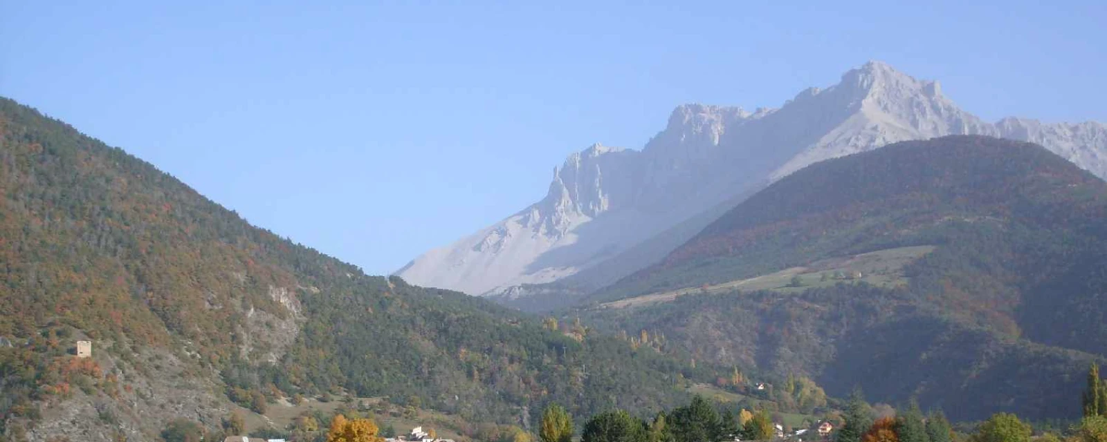Vue de Montmaur, Hautes-Alpes