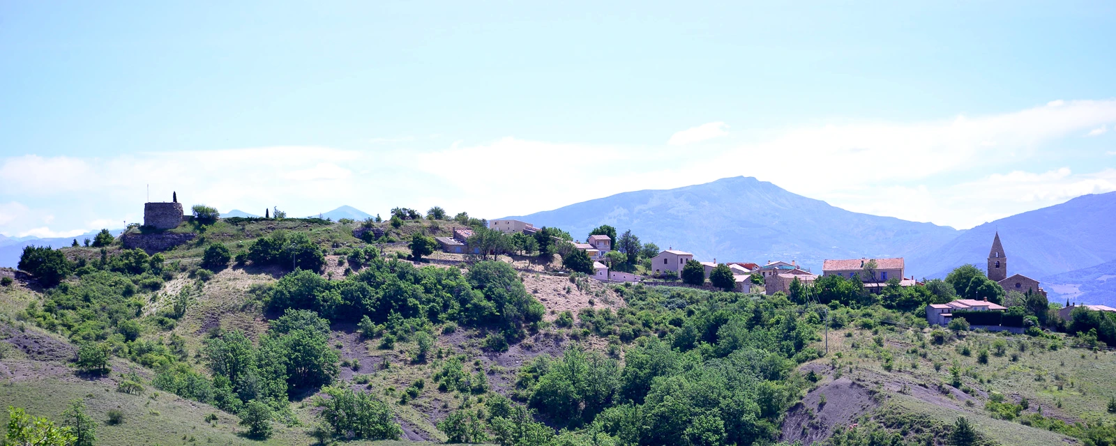 Vue de Upaix, Hautes-Alpes
