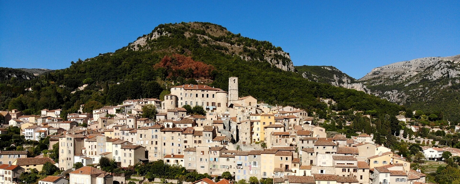 Vue de Le Bar-sur-Loup, Alpes-Maritimes