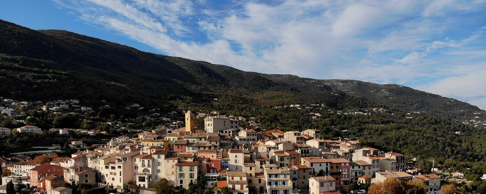 Vue de Gattières, Alpes-Maritimes