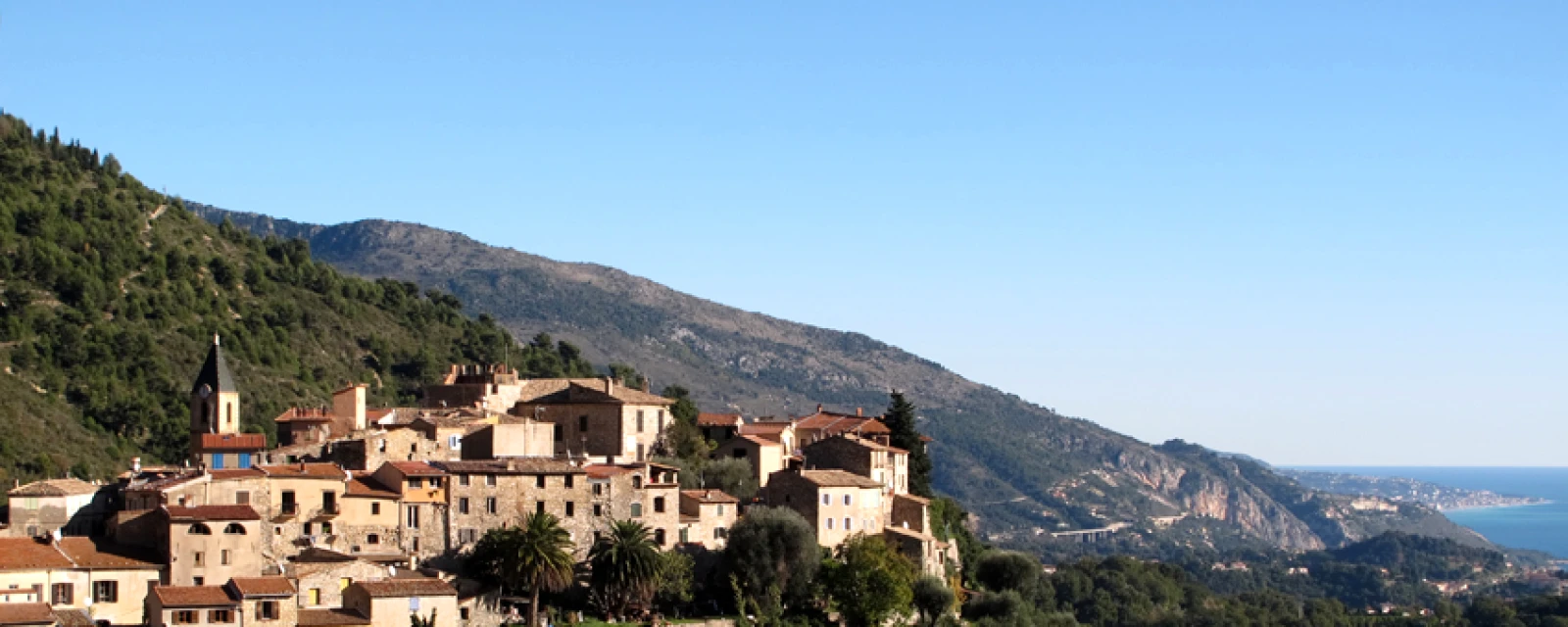 Vue de Gorbio, Alpes-Maritimes