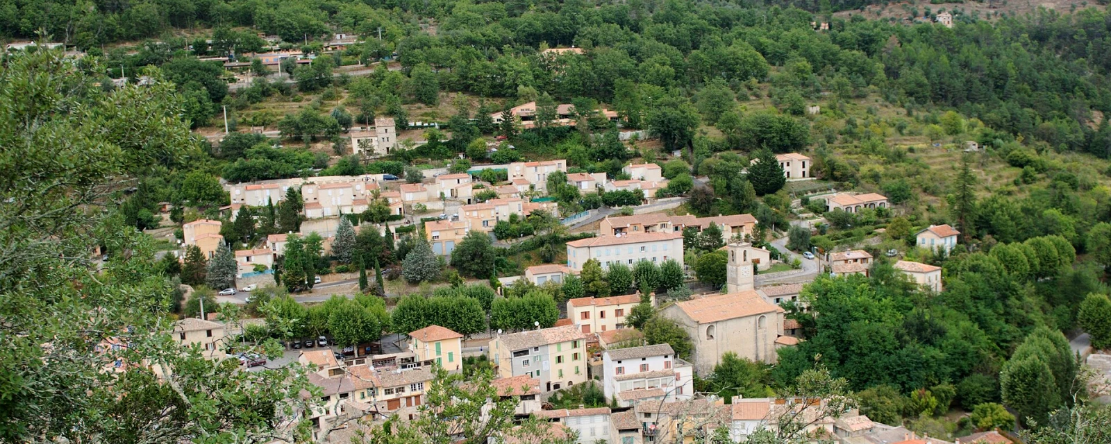 Vue de Roquestéron, Alpes-Maritimes