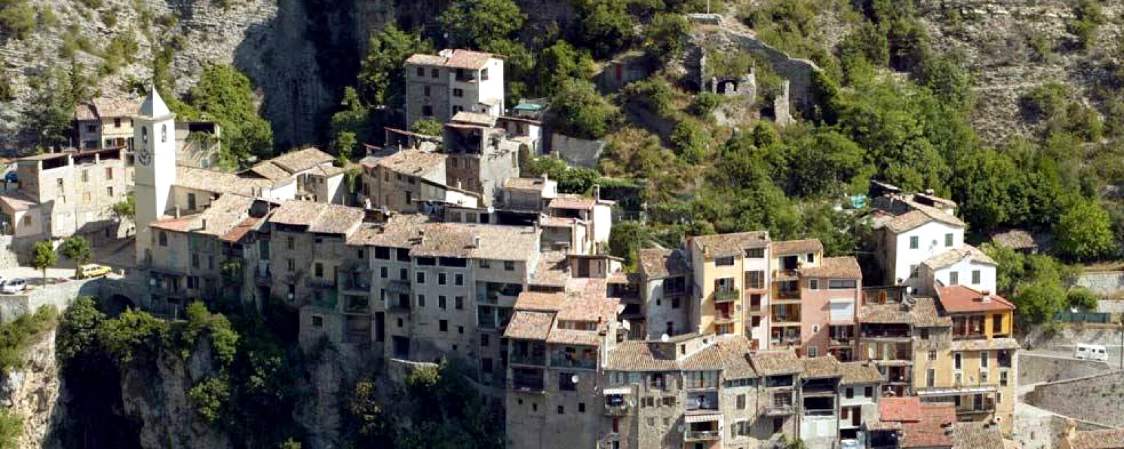 Vue de Touët-sur-Var, Alpes-Maritimes