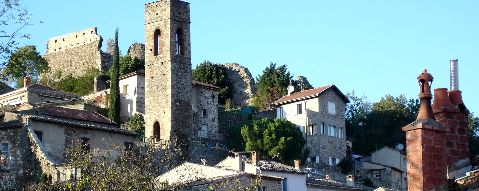 Vue de Charmes-sur-Rhône, Ardèche