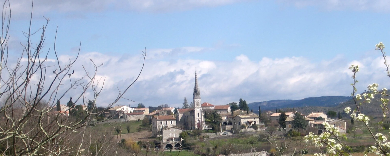 Vue de Chauzon, Ardèche
