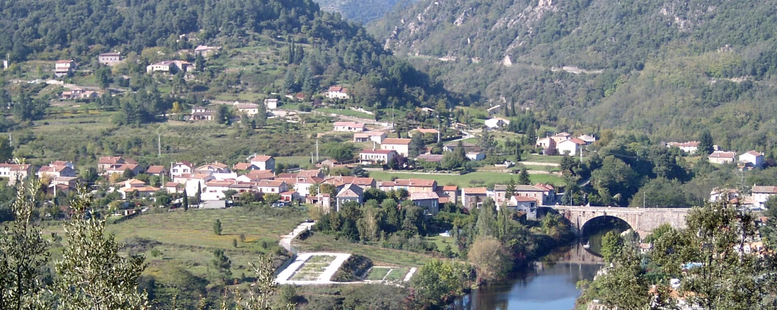 Vue de Dunière-sur-Eyrieux, Ardèche
