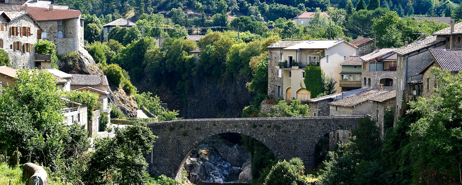 Vue de Jaujac, Ardèche