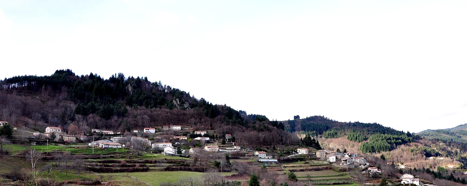 Vue de Jaunac, Ardèche