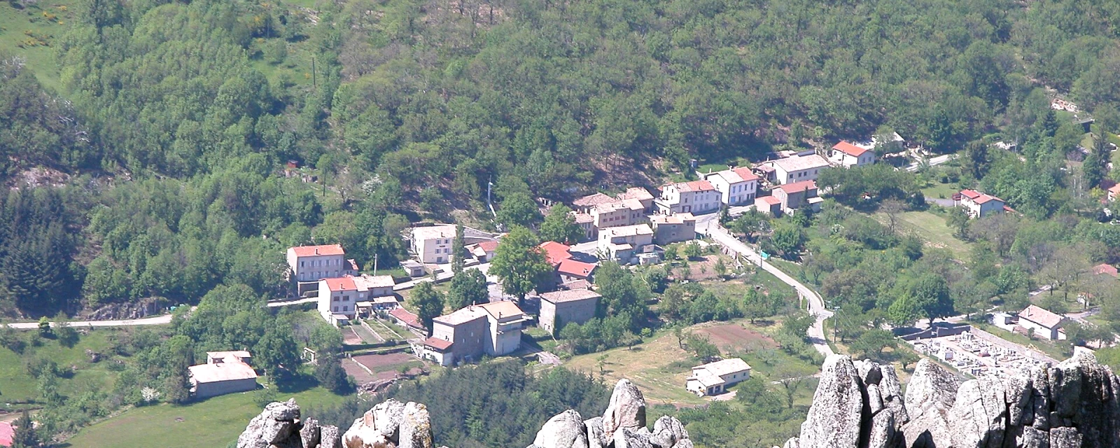 Vue de Labastide-sur-Bésorgues, Ardèche