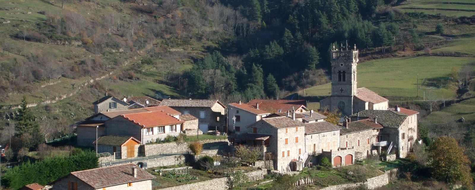 Vue de Labatie-d'Andaure, Ardèche