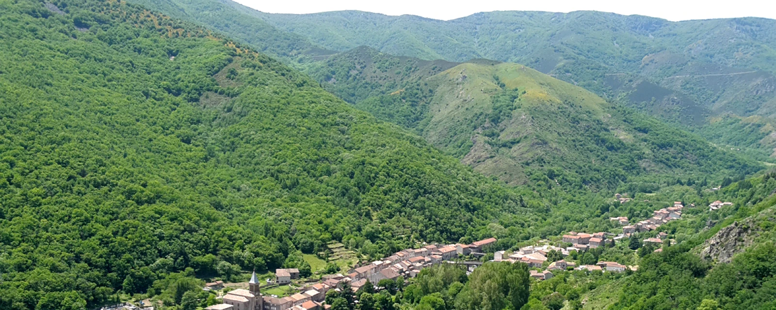 Vue de Mayres, Ardèche