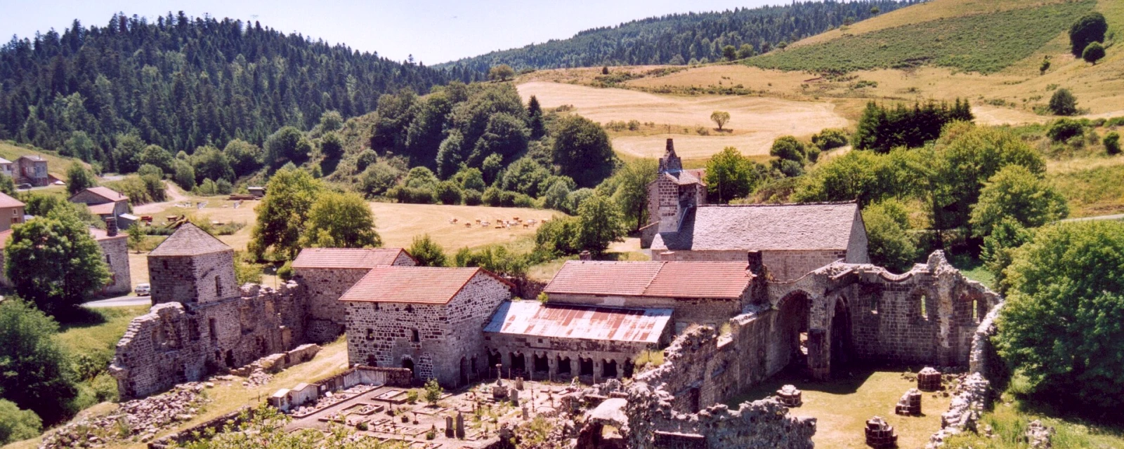 Vue de Mazan-l'Abbaye, Ardèche