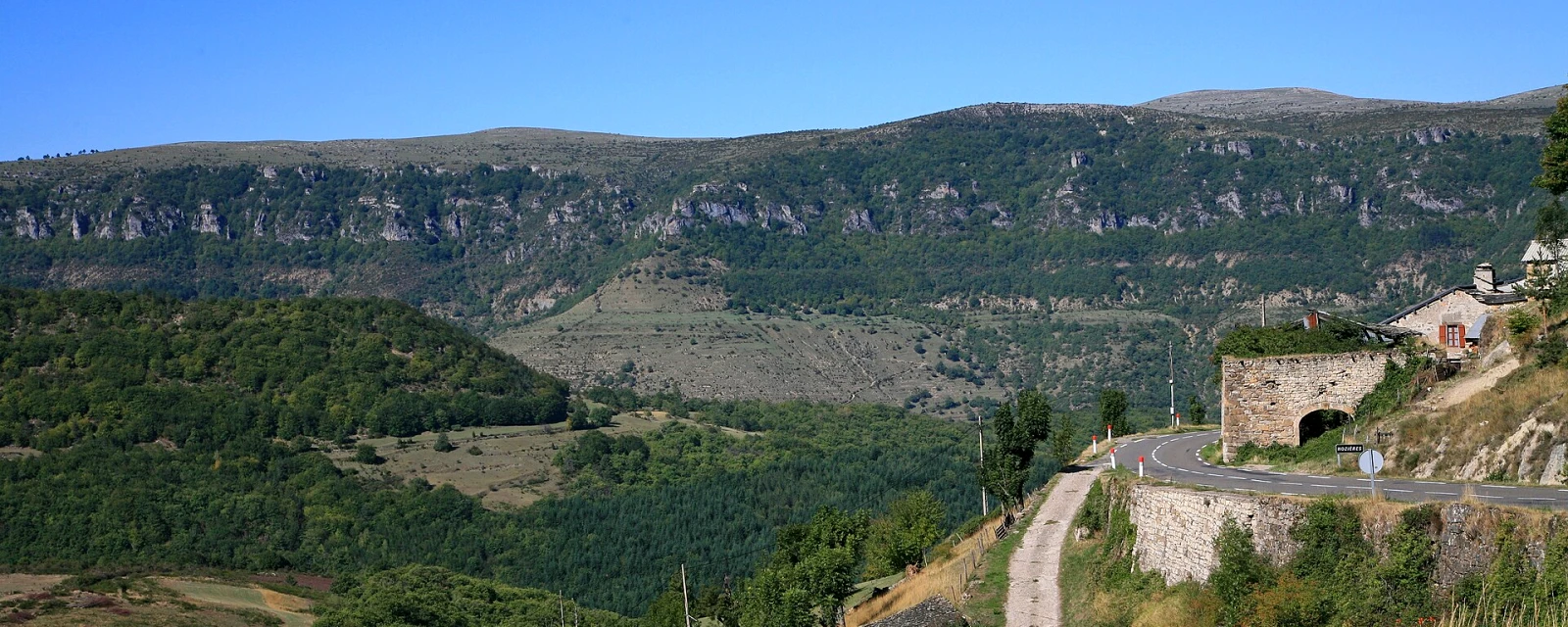 Vue de Nozières, Ardèche