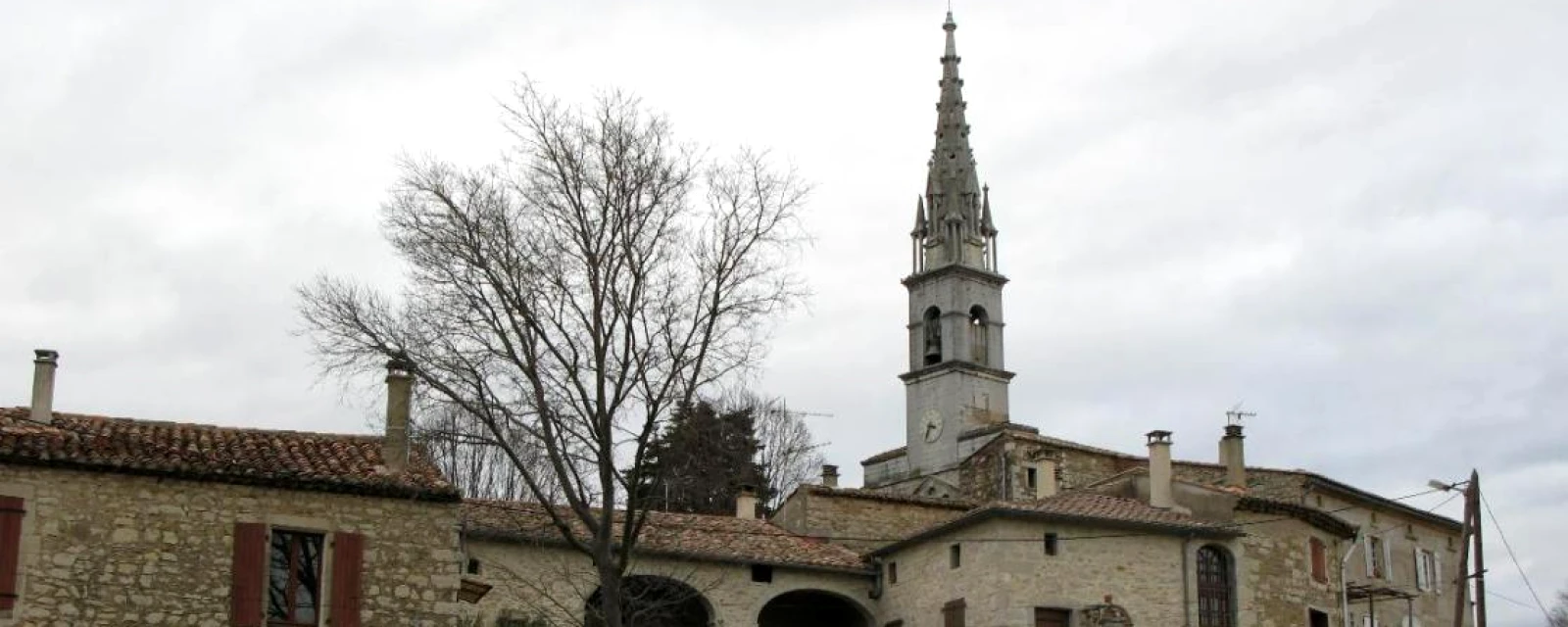 Vue de Saint-André-de-Cruzières, Ardèche