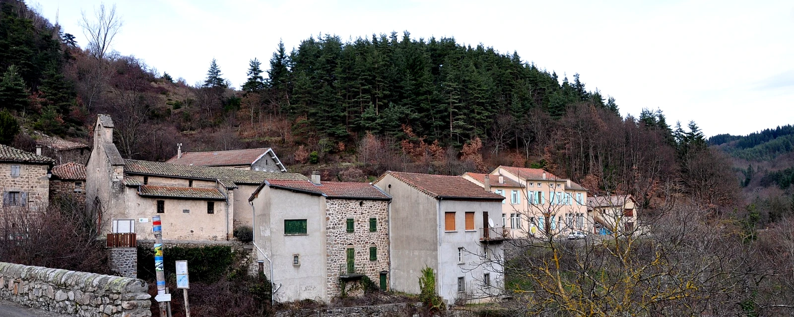 Vue de Saint-Christol, Ardèche