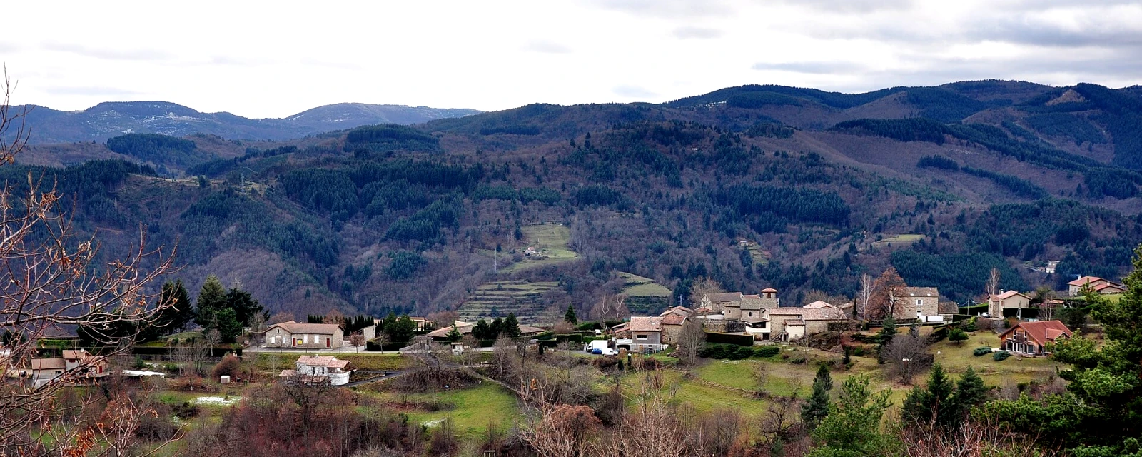 Vue de Saint-Cierge-sous-le-Cheylard, Ardèche