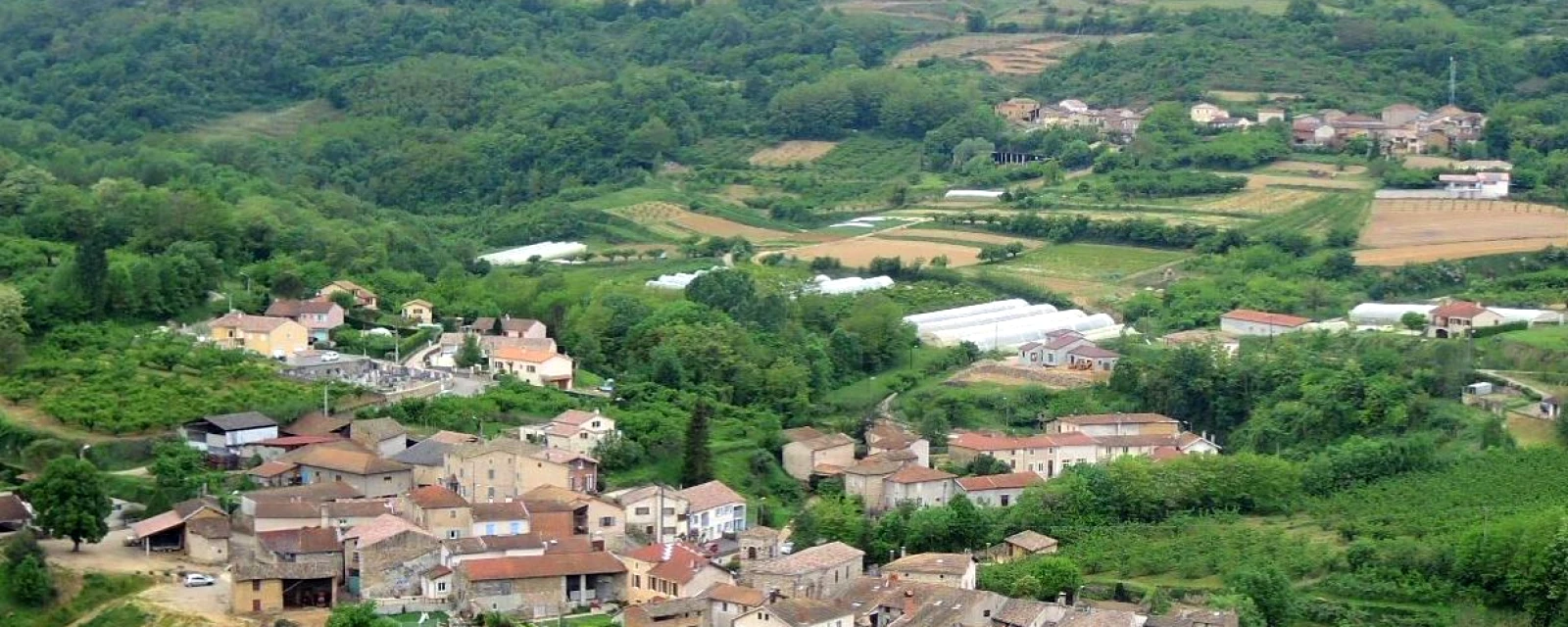 Vue de Saint-Étienne-de-Valoux, Ardèche