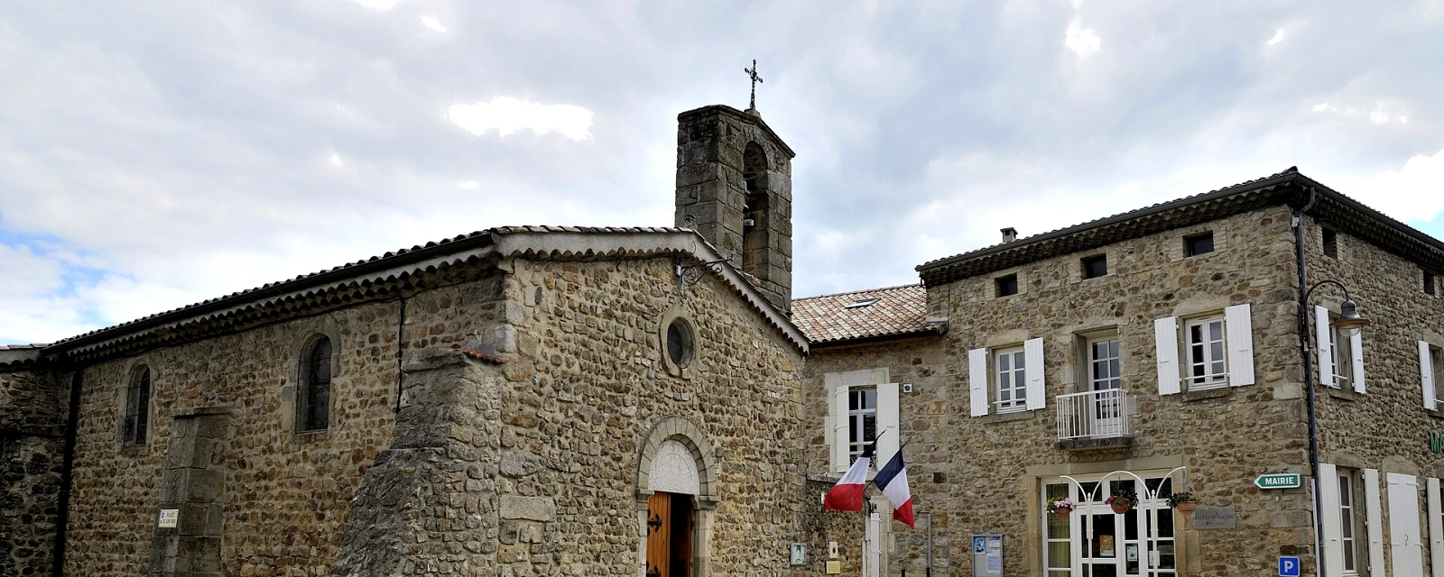 Vue de Saint-Georges-les-Bains, Ardèche