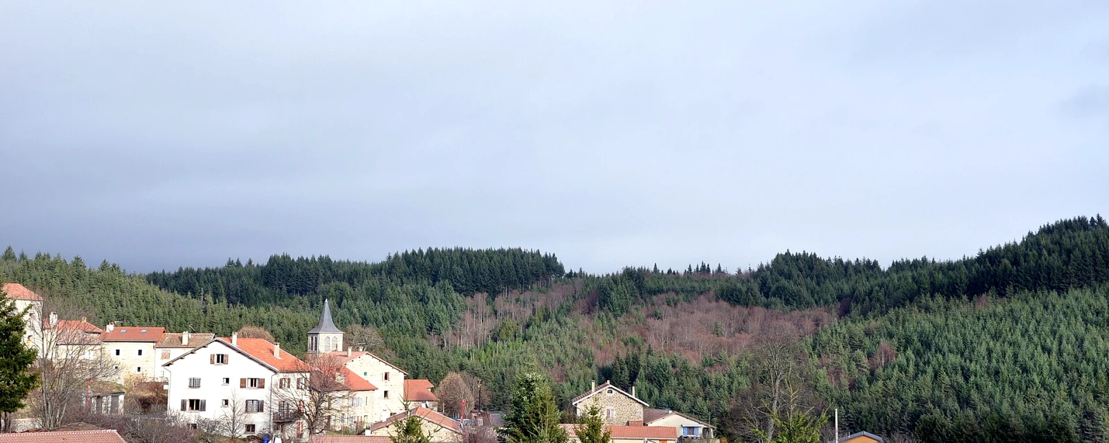 Vue de Saint-Jean-Roure, Ardèche