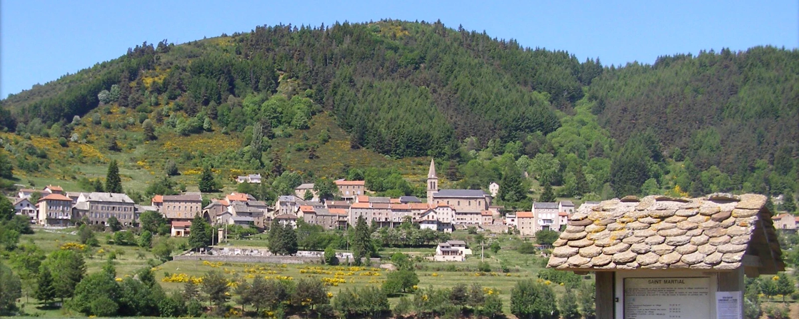 Vue de Saint-Martial, Ardèche
