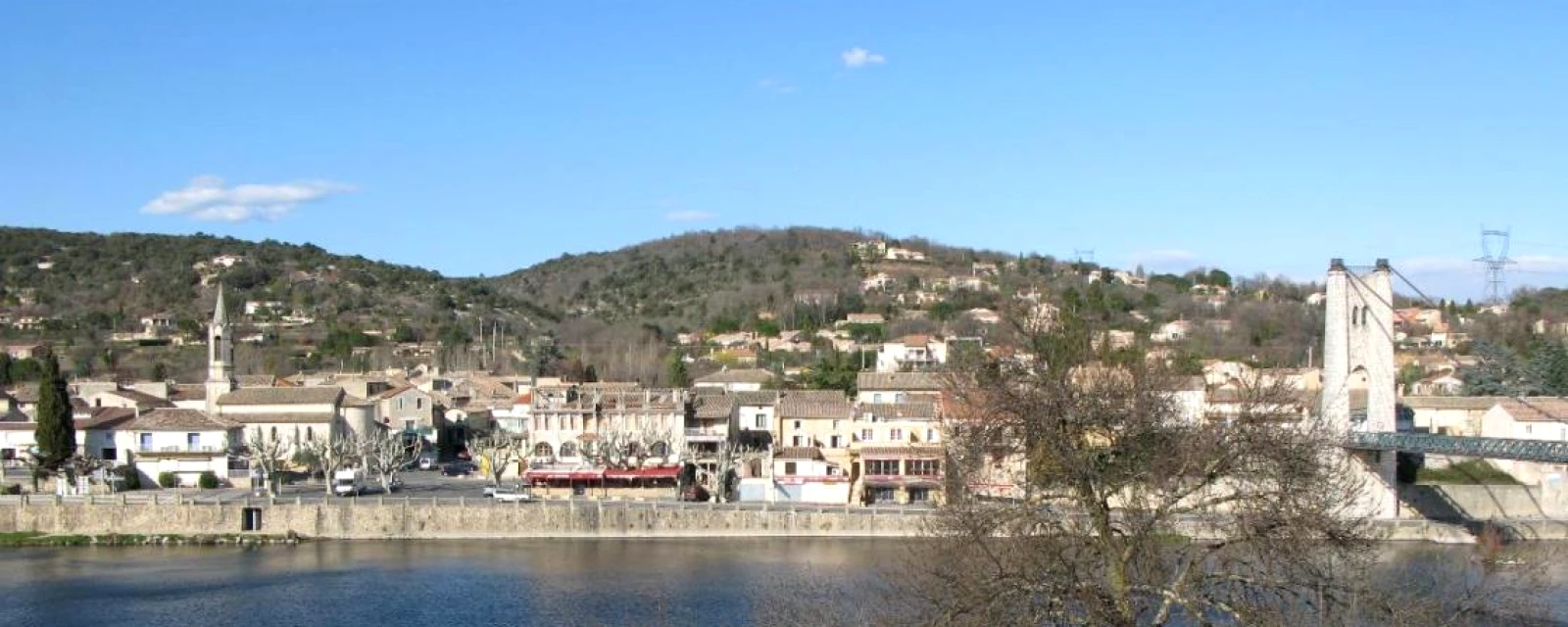 Vue de Saint-Martin-d'Ardèche, Ardèche
