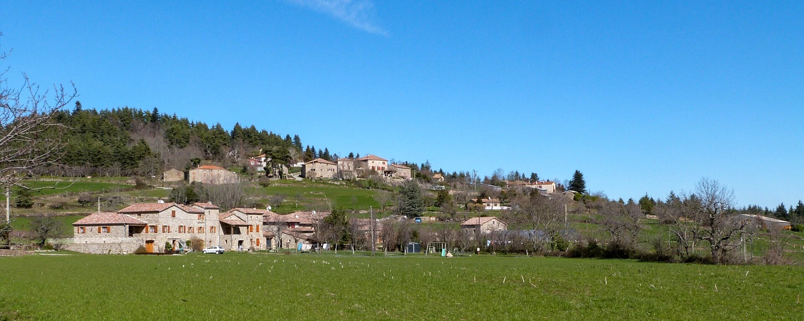 Vue de Saint-Maurice-en-Chalencon, Ardèche