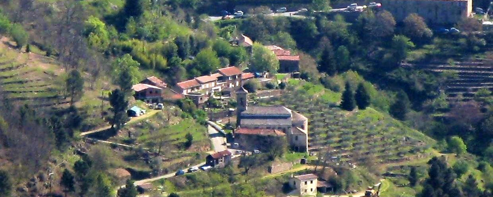 Vue de Saint-Mélany, Ardèche