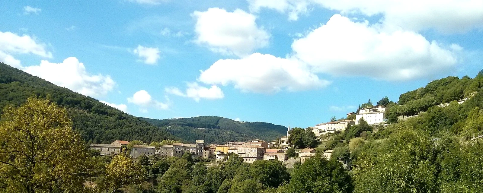 Vue de Saint-Pierreville, Ardèche