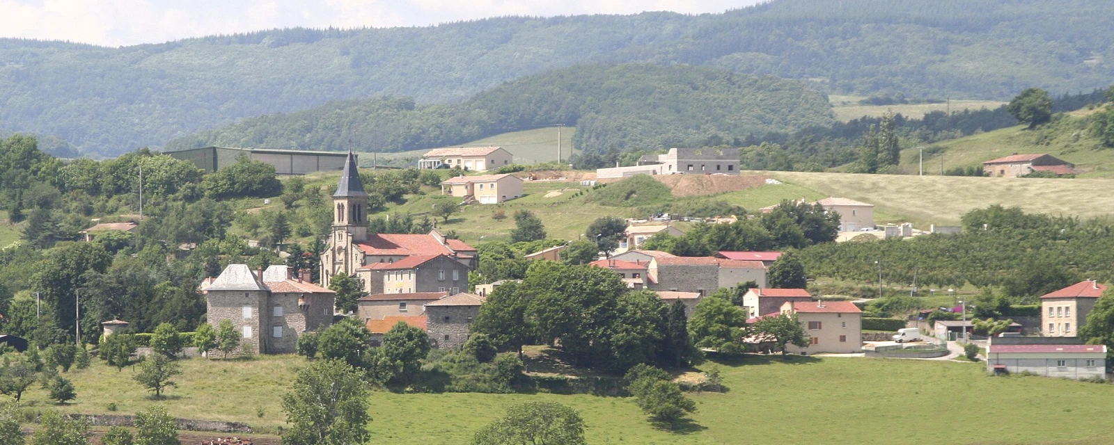 Vue de Saint-Sylvestre, Ardèche
