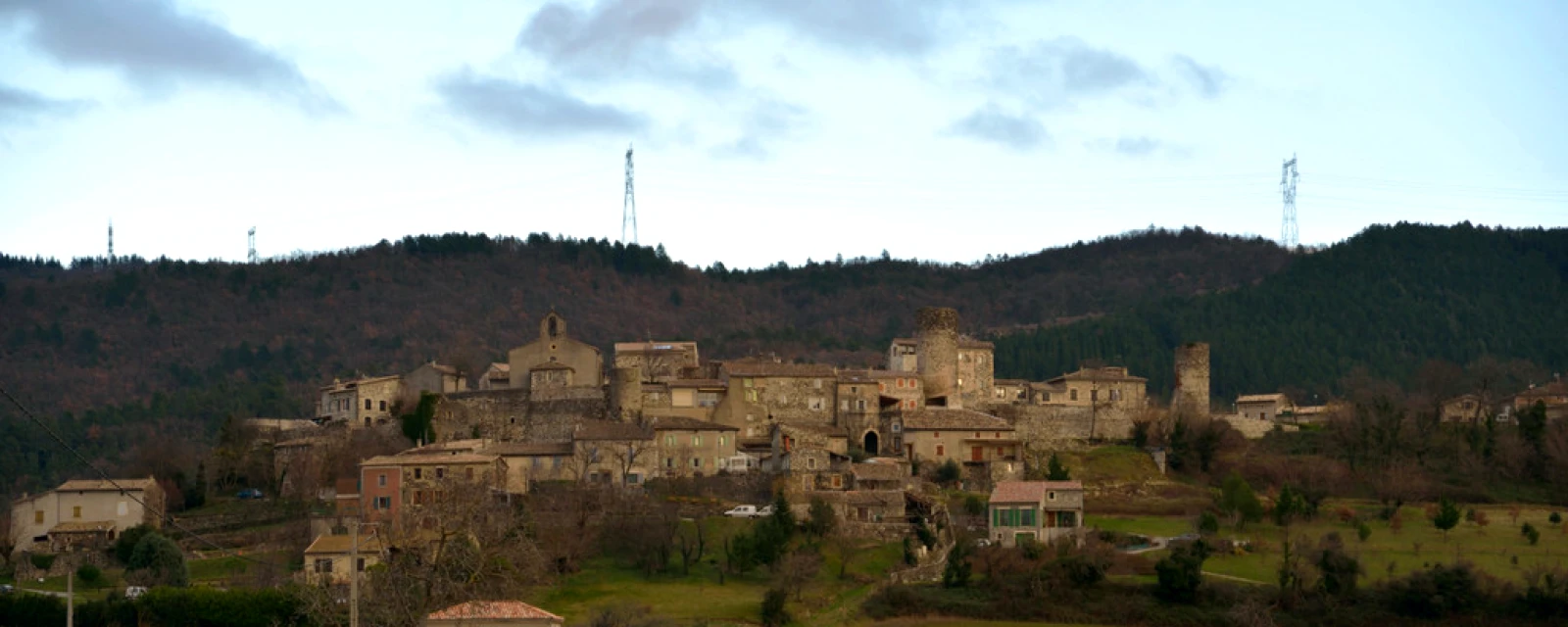Vue de Saint-Vincent-de-Barrès, Ardèche