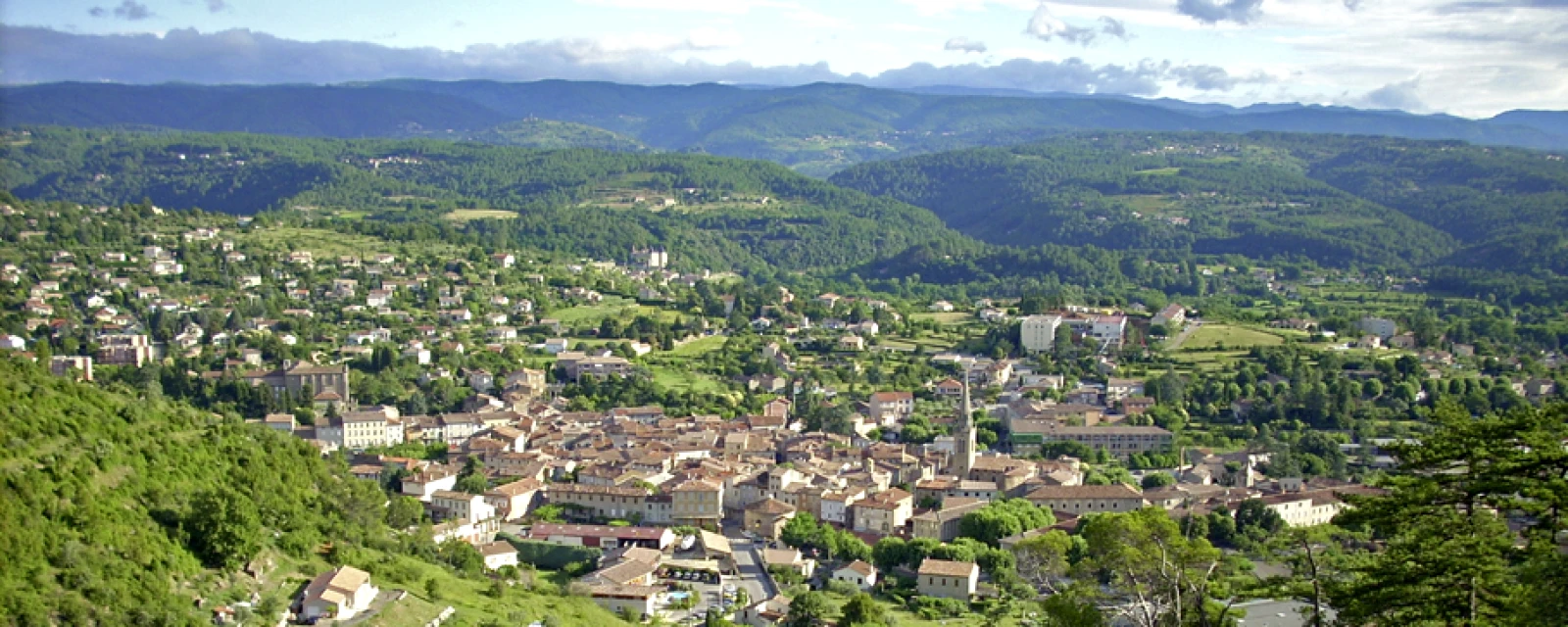 Vue de Les Vans, Ardèche
