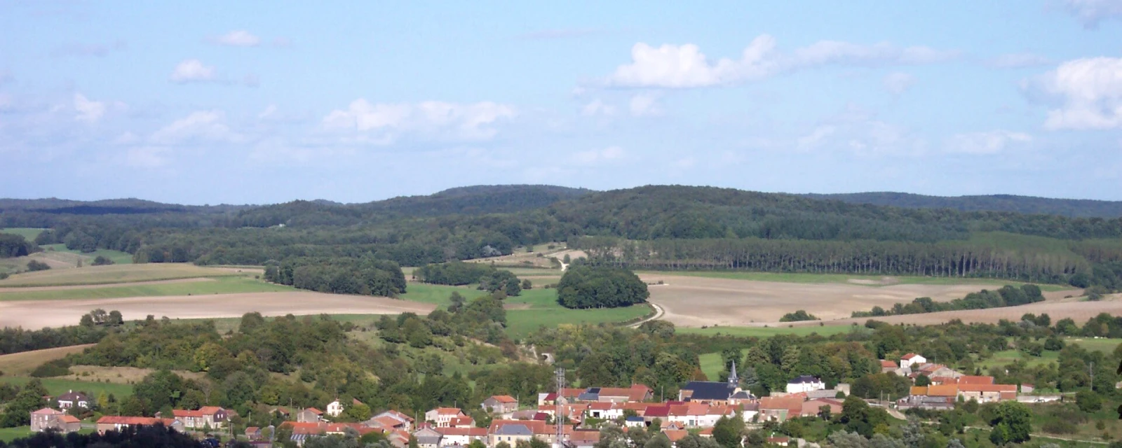 Vue de Fléville, Ardennes