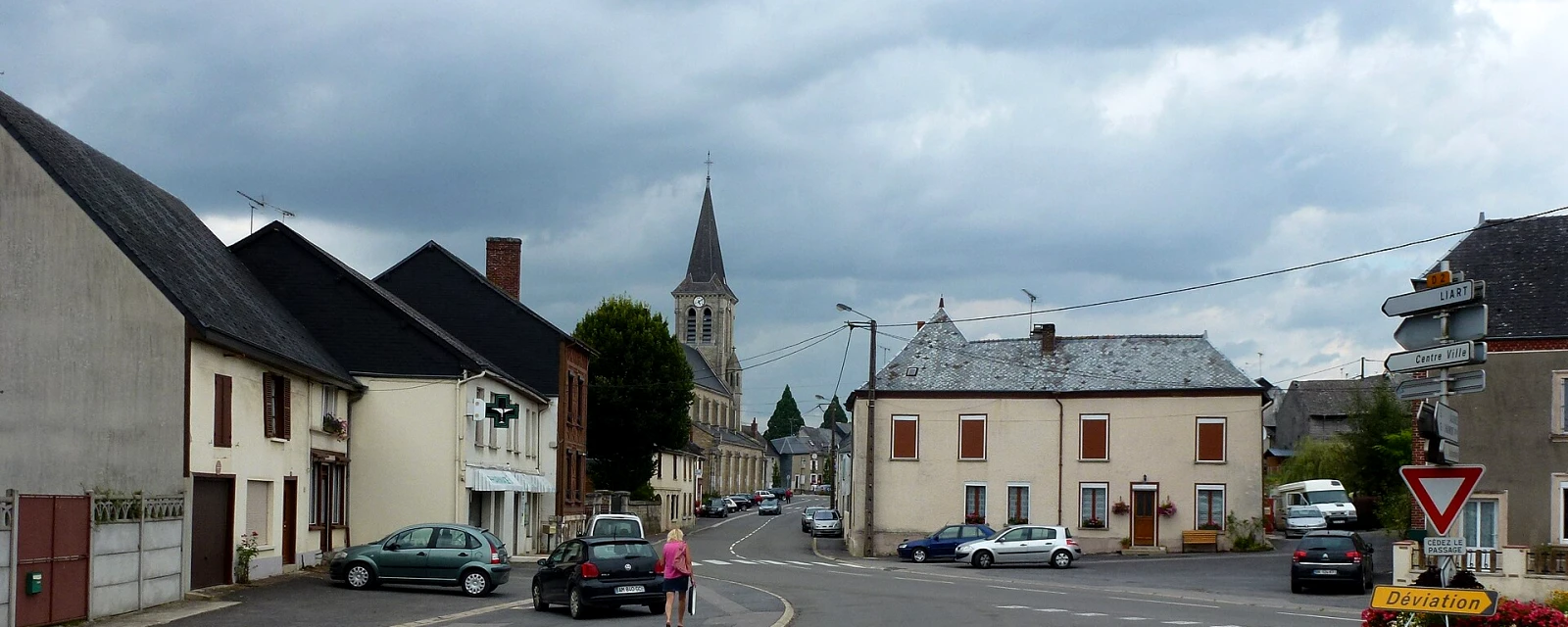 Vue de Signy-l'Abbaye, Ardennes