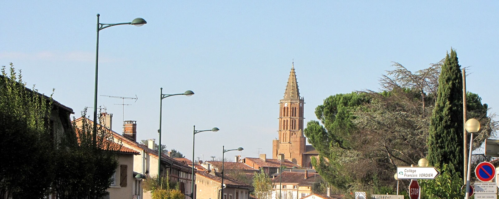Vue de Lézat-sur-Lèze, Ariège