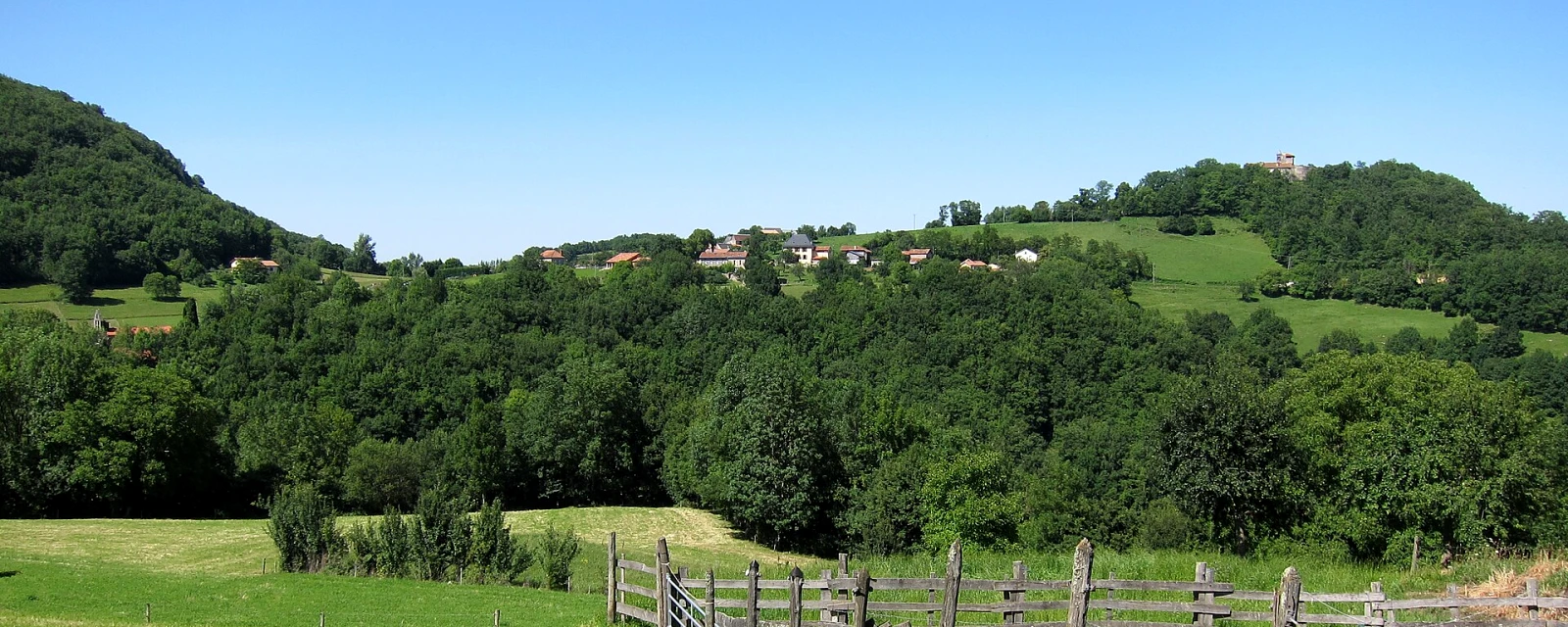 Vue de Montégut-en-Couserans, Ariège